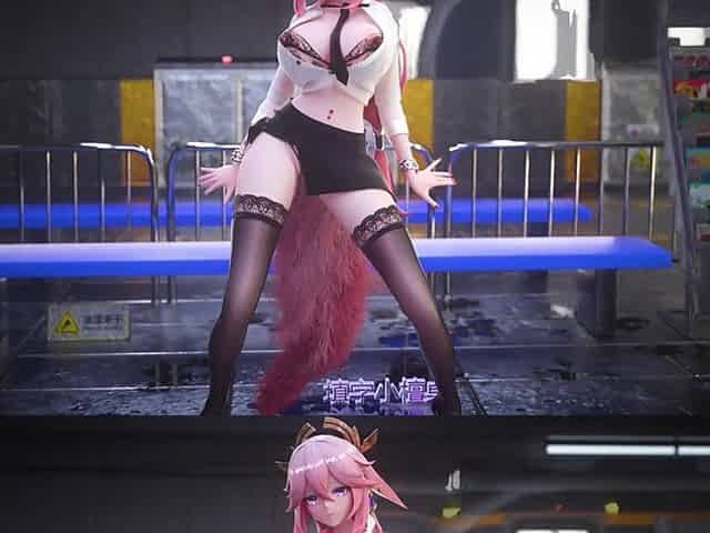 [mmd] Office Lady Uniform; Pencil Skirt; Lace Thong; Secretary