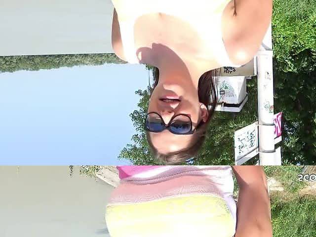 GERMAN SCOUT - BIG HANGING MELONS TEENAGER ANISSA CHEAT BF AT OUTDOOR CASTING SEX - Anissa jolie