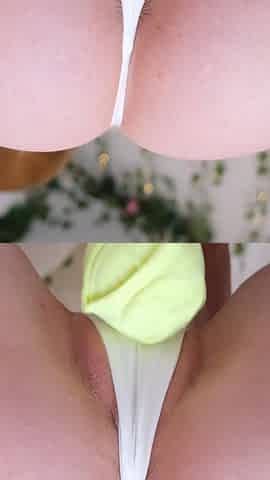 White Thong Orgasm