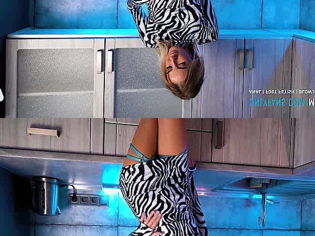 LUXurious ESCORT in a Short Suit Bangs in the Kitchen for Cash
