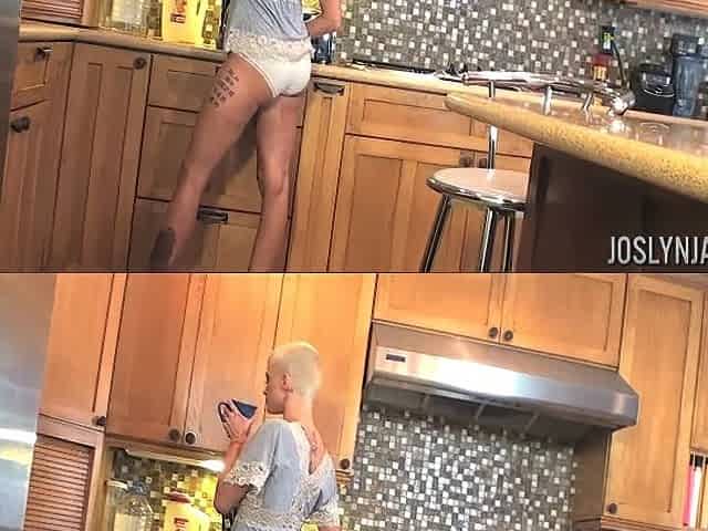 Joslyn James in Cock in The Kitchen Clip#1