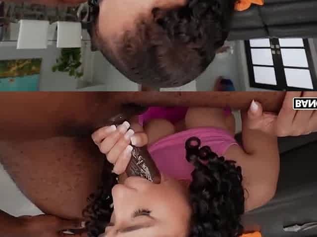 Loves Cleaning Dick With Lena Love And Ace Bigs