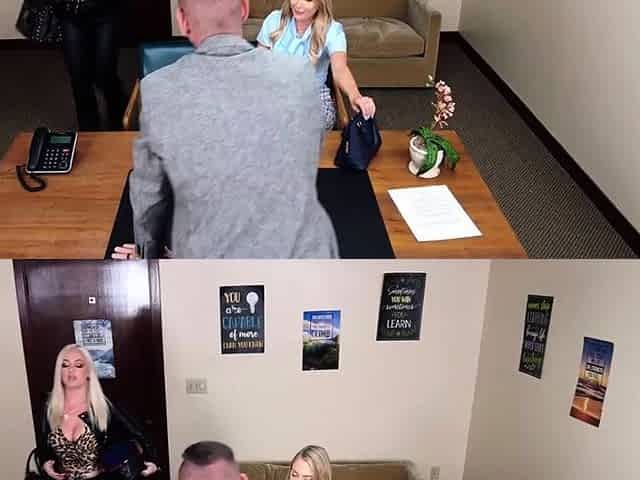 Two Hot Moms Team Up to Please Principals Big Dick
