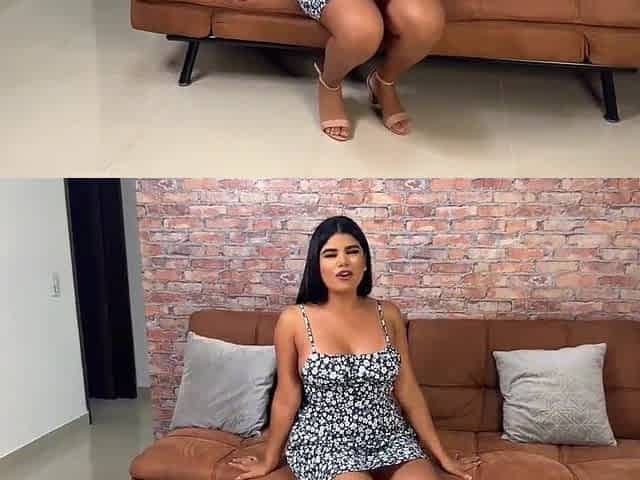 Sinless natural Lalin girl goes to her 1st porn casting Rosxana Gutierrez