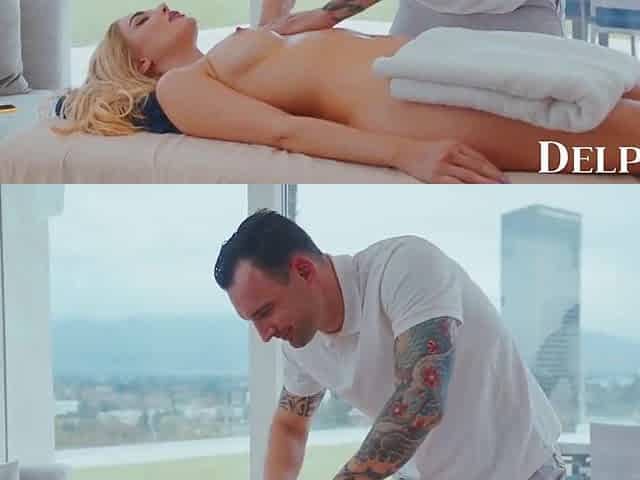Delphine Films- Massage With a Cheerful Ending- Kenzie Anne Explores Your Body