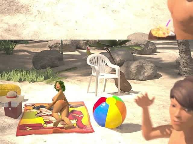 3DGSPOT - Oily Hottie Gets Her Snatch Pounded At The Beach! CG ANIMATION!