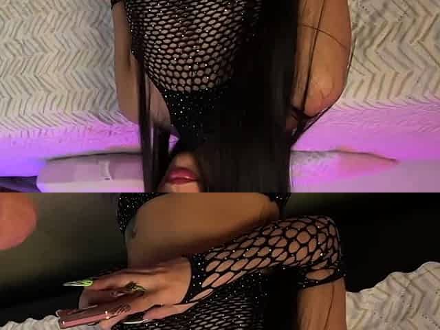 Horny big tit brunette enjoys toying her wet pussy solo