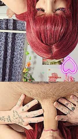 Redhead Stepsister swallows your large weenie