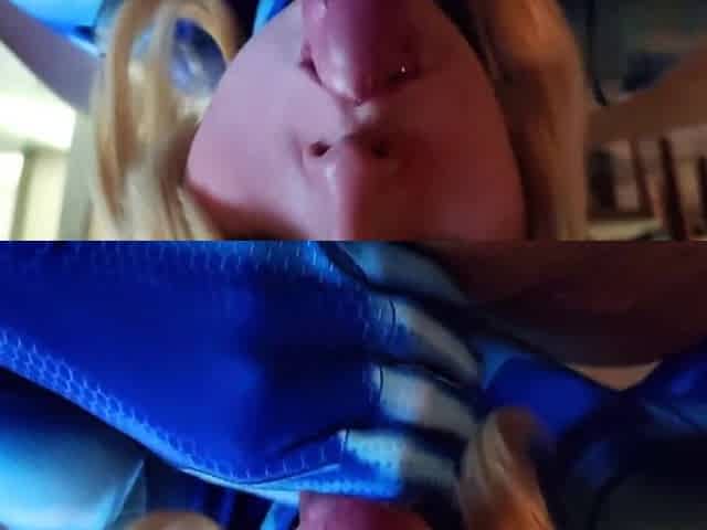 Samus Gives You A Real Blowjob