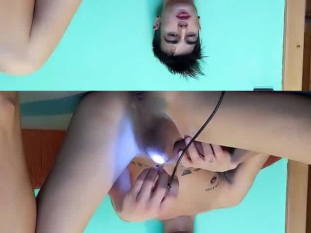 Endoscope details - aperture balls knob foreskin abdomen nipps throat semen