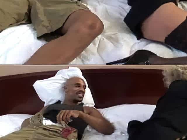 Older mother i'd like to fuck taking a large ebony jock in Hawt Mama Porn Movie scene