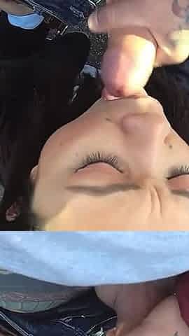 Little Latina Car Parking Blow and Fuck
