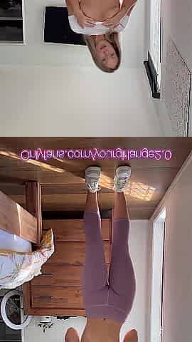 Stripping off my gym tights and giving u a show, hope u have a fun!
