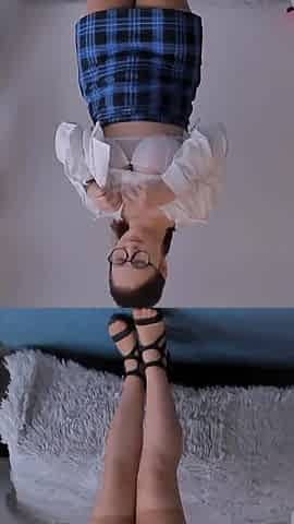 Seductive Secretary Strips for Her Boss - Stockings, Heels & Lingerie Reveal