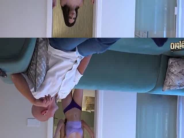 Candie Luciani And Richard Oldje - Lucky Grandpa Fucks Hot Brunette And Gets Sloppy Blowjob