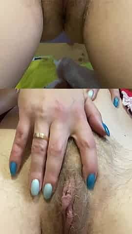 My Face Sitting with Hairy Pussy