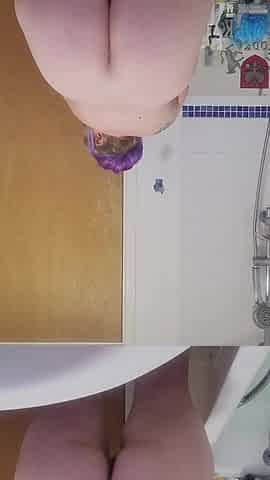 Slutty MILF Goddess Solo Play in Bathroom