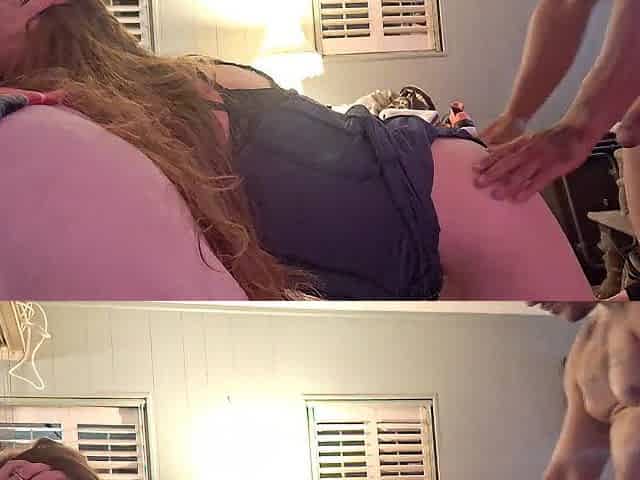 Sexy Latino Thug Bows Over Babysitter In Underware For Being A Bad Angel an Pounds Her Taut Cunt