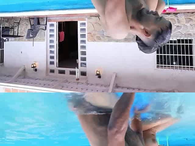 Step-daddy Teaches Me to Swim Naked - I Drain His Huge Cock as a Thank-you