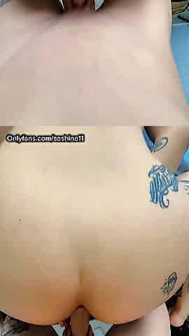 Chica con culo perfecto acaba llena de sperm en tu boca