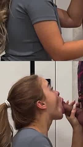Cheating GF Sucks My Cock and Takes a Facial