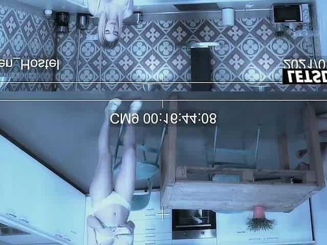 Standing Screw in the Kitchen... This guy Grabs Her Titties and Goes Unfathomable