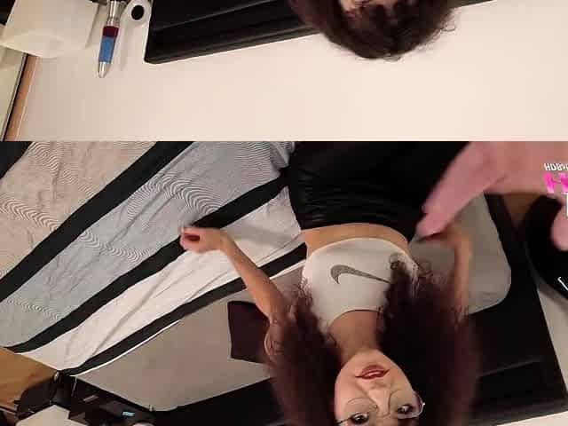 Small tit latina gives a POV blowjob