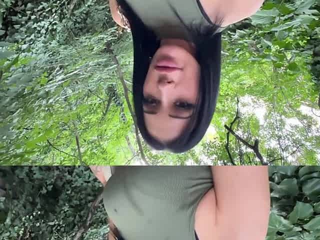 This babe can't expect to get home: ORAL PLEASURE IN A PUBLIC PARK