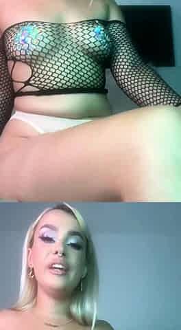 Big Boobed Blonde Masturbates With A Dildo In The Bathroom