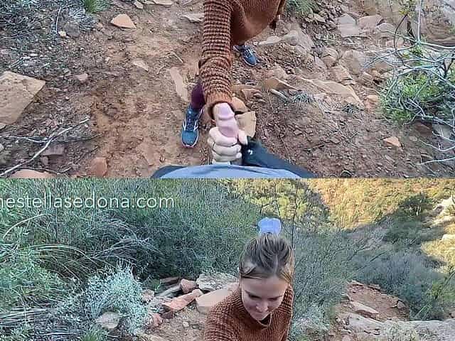 Gal gets caught by climbers during the time that getting a dangerous facial