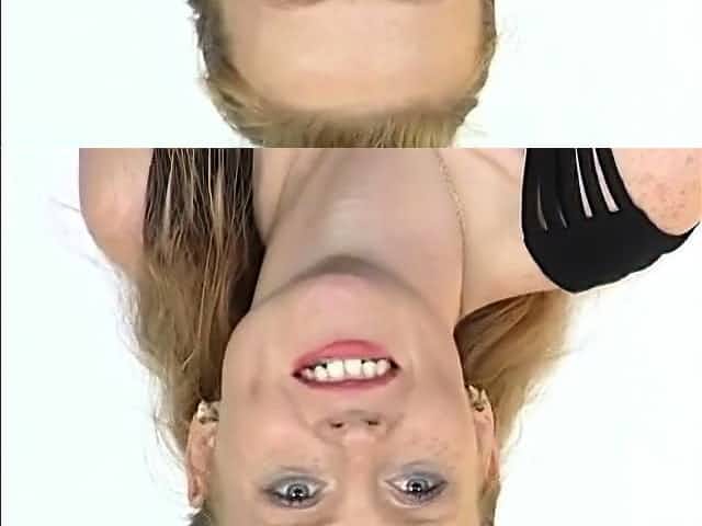 Natural Redhead Using A Dildo And Sucking Cock