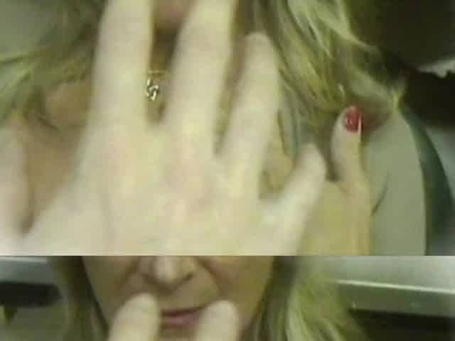 The Busty Old Lady First Gives a Footjob and Then a Nice Blowjob