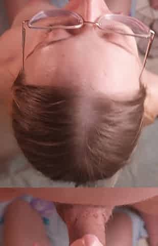 Horny Babe Gets Her Face Covered in Cum for a Good Blow Job