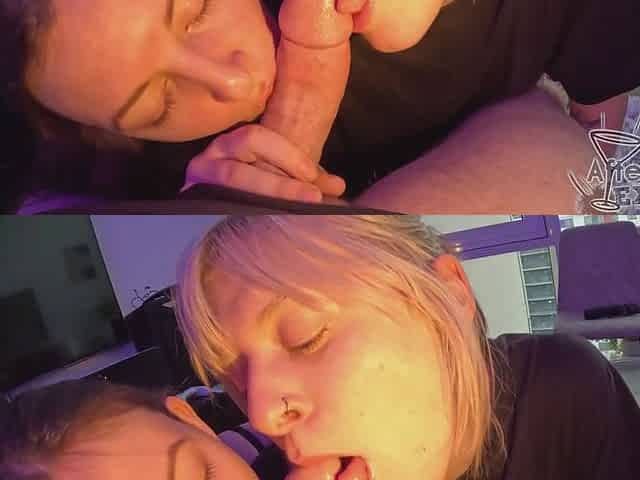 Rebeka Ruby Feeds Brille Hard Cock Between The Scenes Blowjob Cum Haters Double Mouthcum
