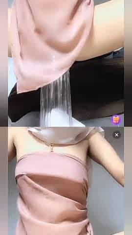 Abg hijab omek botol l