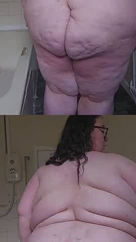 SSBBW Goddess Bathroom Strip and Catwalk