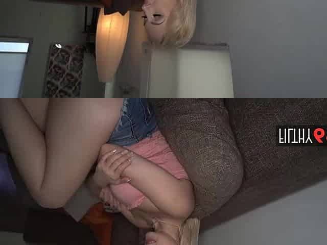 Hawt playgirl with large tits screwed for watching porn