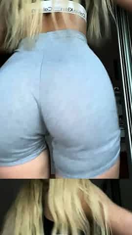 Blonde amateur MILF sucks and jerks for facial