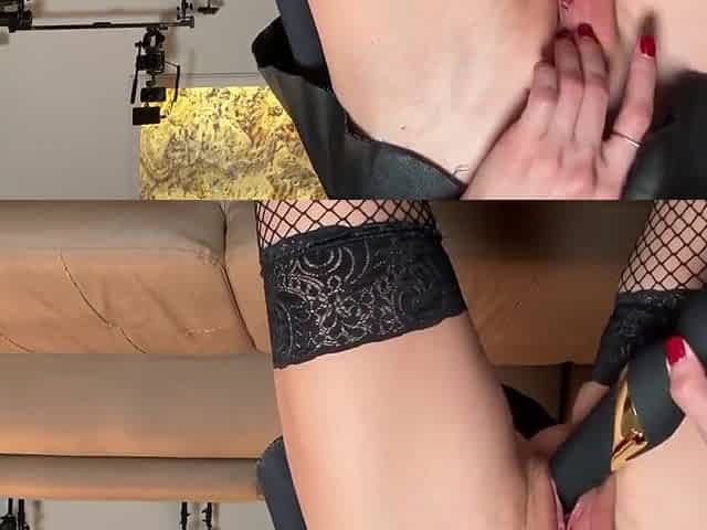Pussy Fuck By Big Black Toy - Gina Gerson