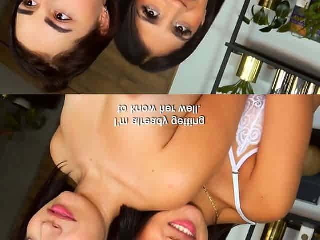 These LATINA TEEN BFFs shared my cock