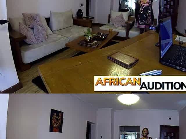 Black sweetheart Kyte drank large rod and enjoyed coarse twat banging