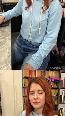 Redhead Onyx Reign's XXX Secret Study Break with Step-Dad