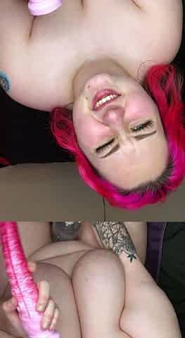 Big boobs milf masturbates with her dildo