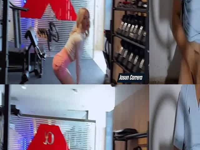 Slim Blond Opens Her Little Booty for Large Raw Dong -React