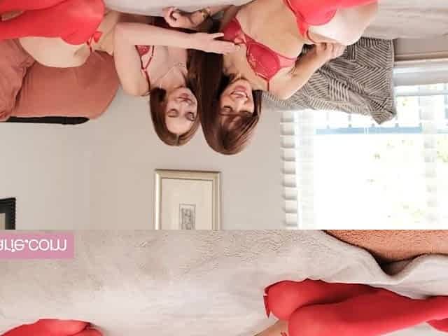 2 Concupiscent Women Take Turns Riding Large White Schlong In Impure POV 3some