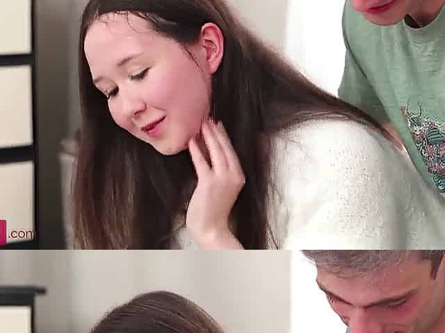 Obese teen likes to screw with her boyfriend
