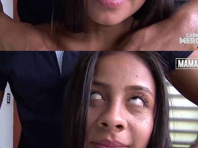Lascivious Small Latin babe Pounded Unfathomable by Casting Agent - CARNE DEL MERCADO