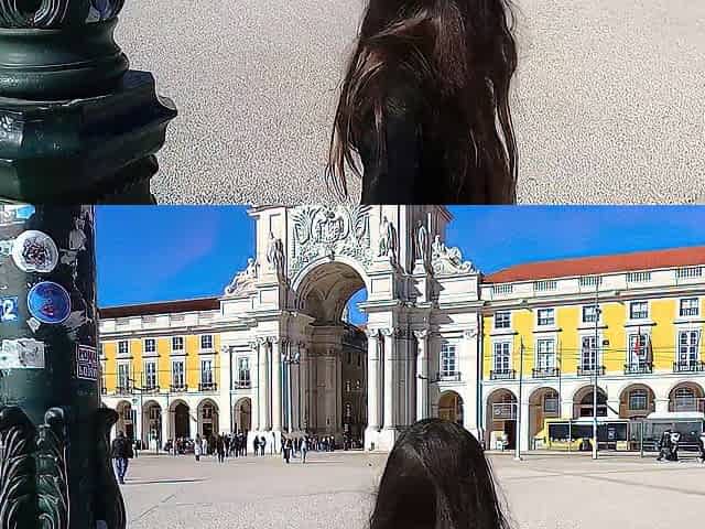 Extraordinary and risky public flashing in Lisbon - DOLLSCULT