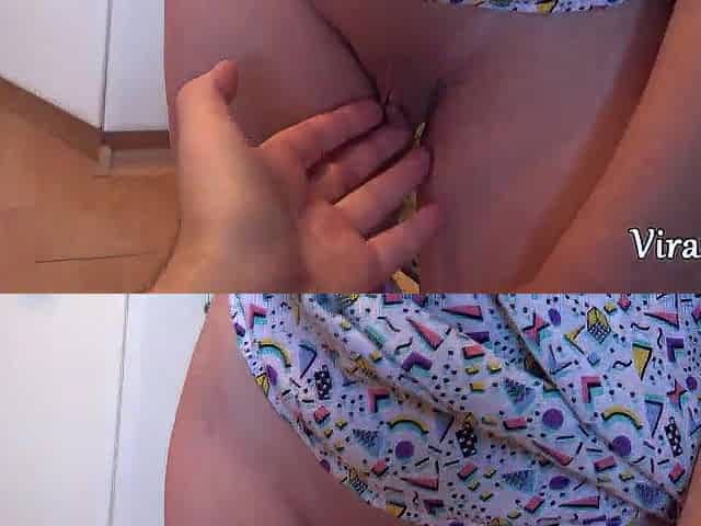 Spontaneous Sex in the Kitchen With Ass drilling and Breasts Banging