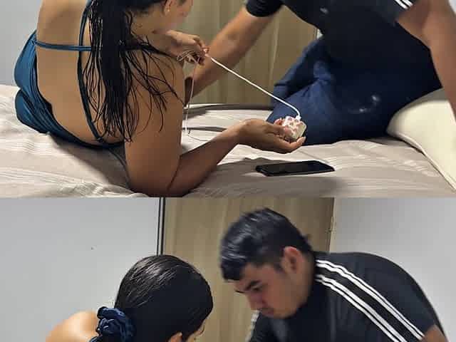 My Stepsister Walks Into My Hotel Room and Ends up in Hardcore Sex with Lots of Cum